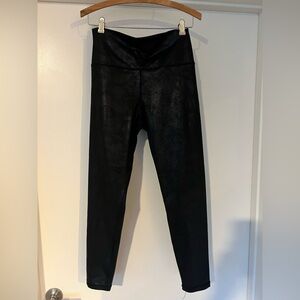 American Eagle Black High-Waisted Faux Leather Leggings